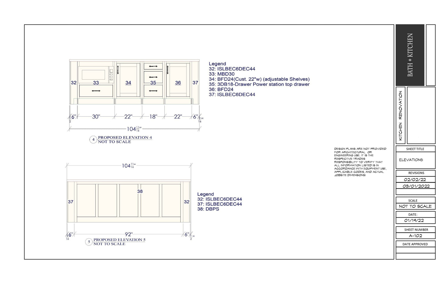 Standard Design & Plans - 1 Room Only